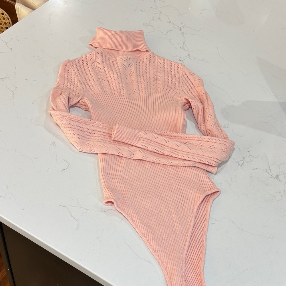 Forever 21 Soft Pink Knit bodysuit